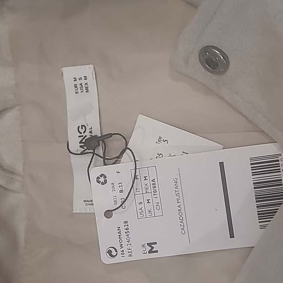 MANGO NEW CROPPED FRINGED STUDDED SUEDE JACKET MEDIUM - Picture 7 of 12